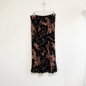 🦋 VINTAGE Y2K Floral Maxi Skirt Retro Fairy Fairycore 2000s Grunge Boho Large