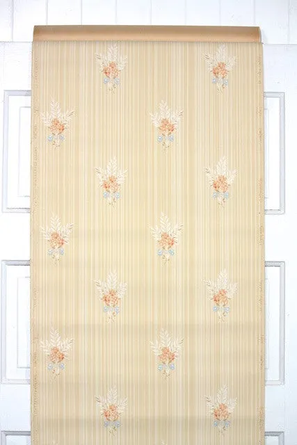 1940s Floral Vintage Wallpaper