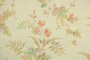 1940s Floral Vintage Wallpaper