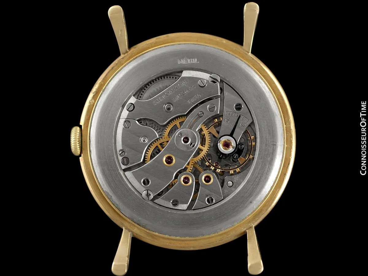 1947 IWC Vintage Mens Large Handwound Dress Watch, Caliber 60 - 18K Gold