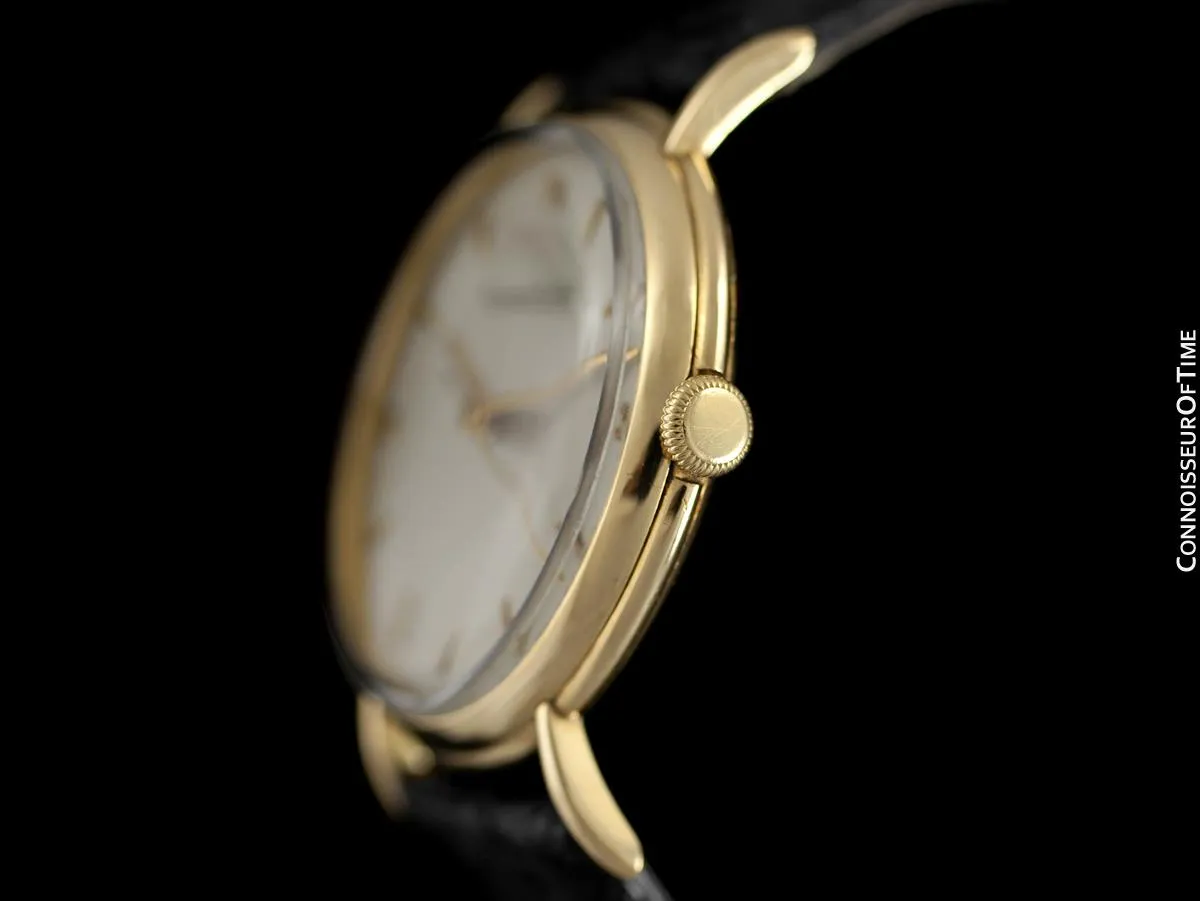 1947 IWC Vintage Mens Large Handwound Dress Watch, Caliber 60 - 18K Gold