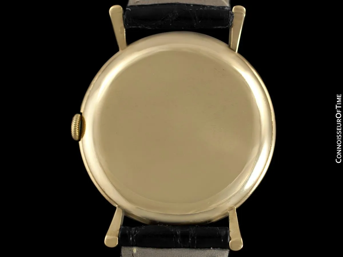 1947 IWC Vintage Mens Large Handwound Dress Watch, Caliber 60 - 18K Gold