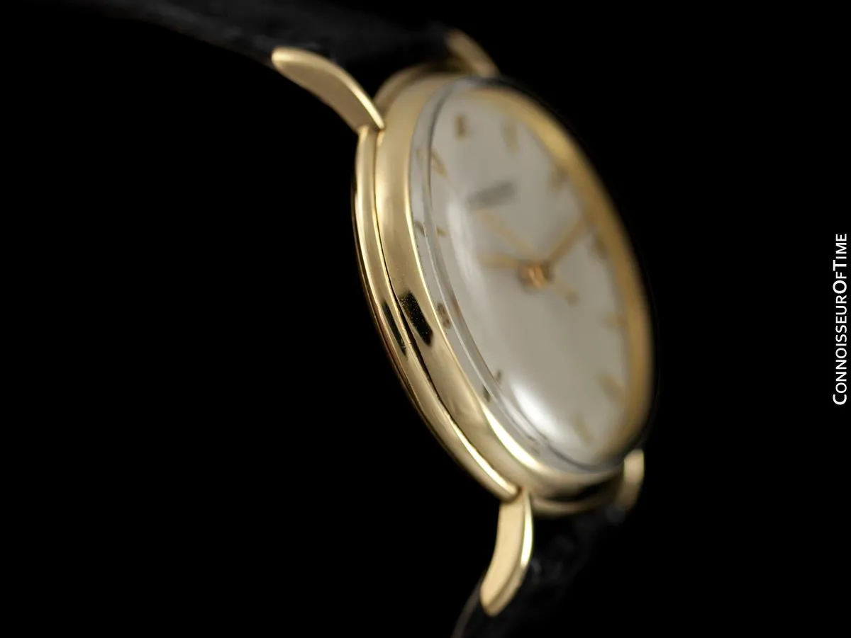 1947 IWC Vintage Mens Large Handwound Dress Watch, Caliber 60 - 18K Gold