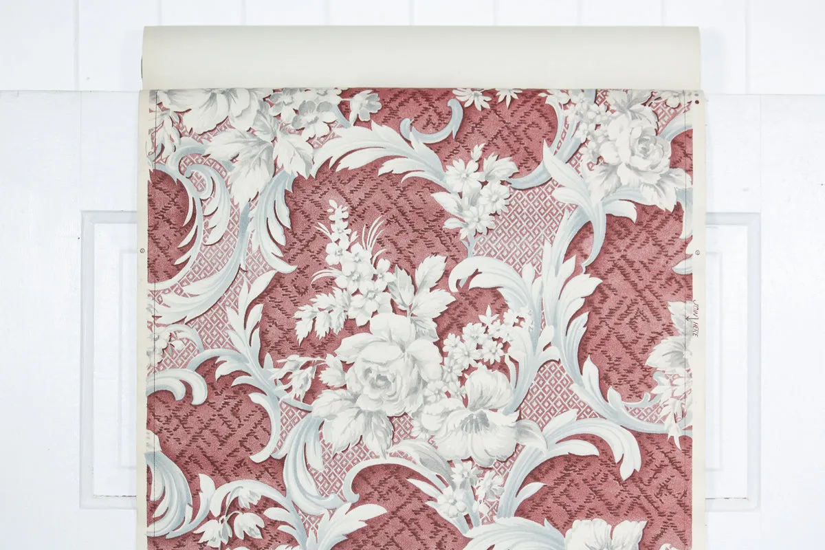 1950s Floral Vintage Wallpaper