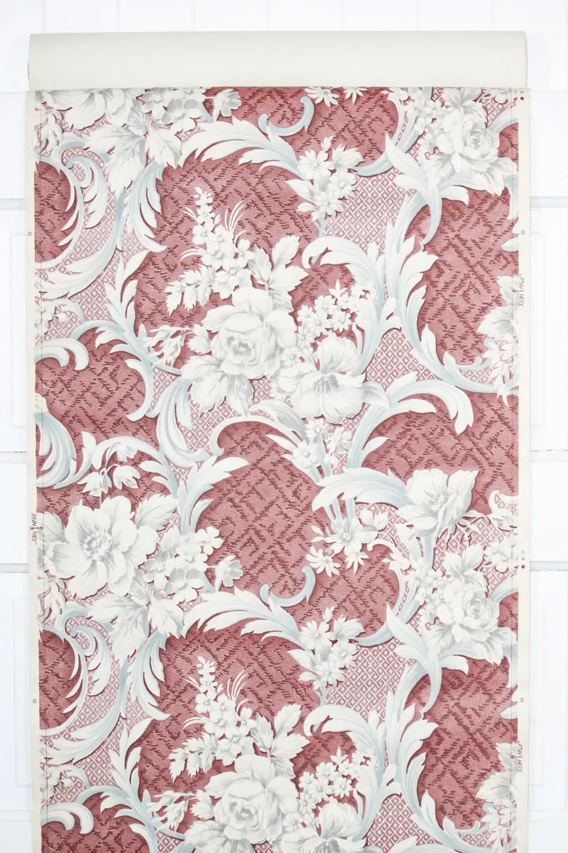 1950s Floral Vintage Wallpaper