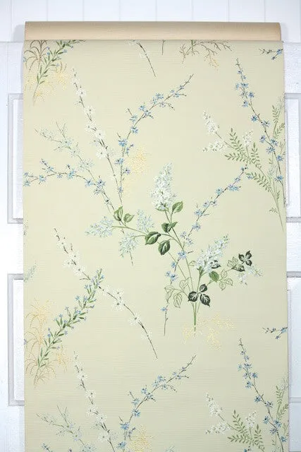 1950s Floral Vintage Wallpaper