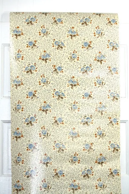1970s Floral Vintage Wallpaper
