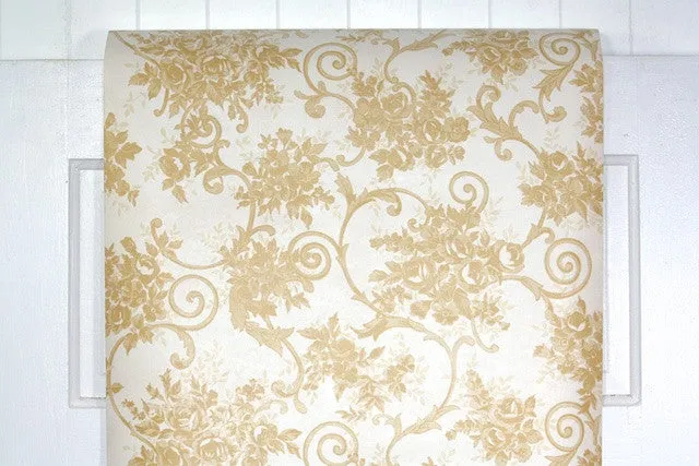 1970s Floral Vintage Wallpaper