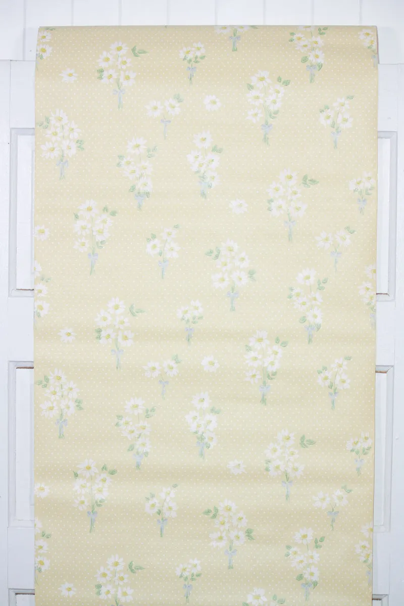 1970s Floral Vintage Wallpaper
