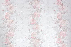 1980s Floral Vintage Wallpaper