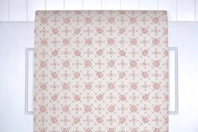 1980s Floral Vintage Wallpaper
