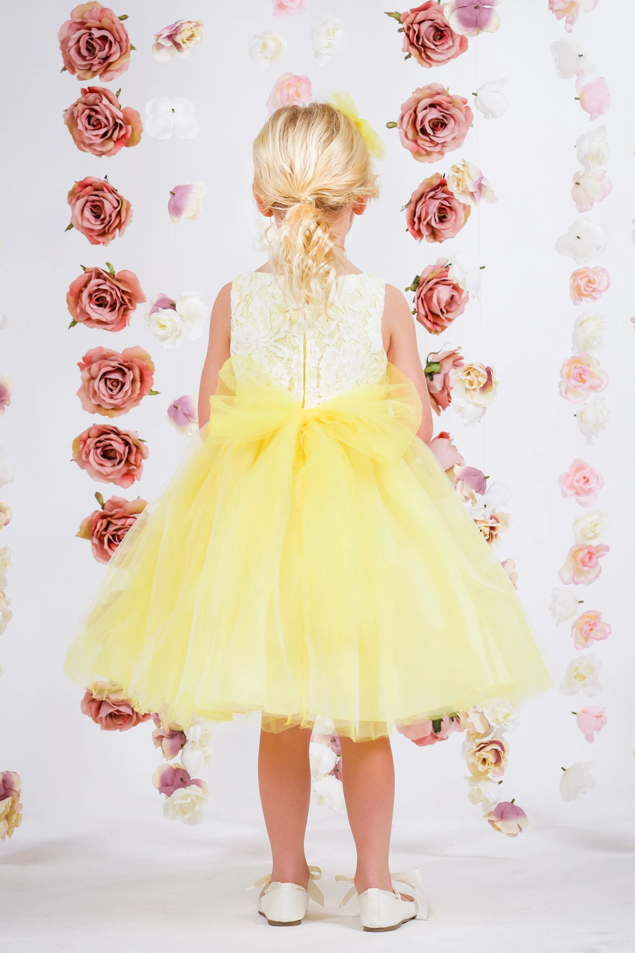 414 Lace Illusion Dress (Sale Colors)