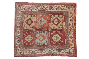 5.5x6.5 Vintage Oushak Carpet