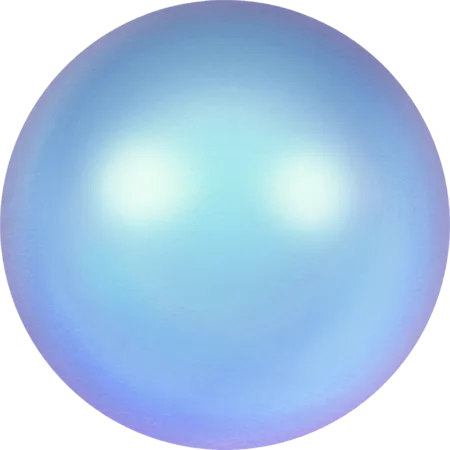 5810 Round Pearls, Crystal Iridescent Light Blue Pearl (001 948)