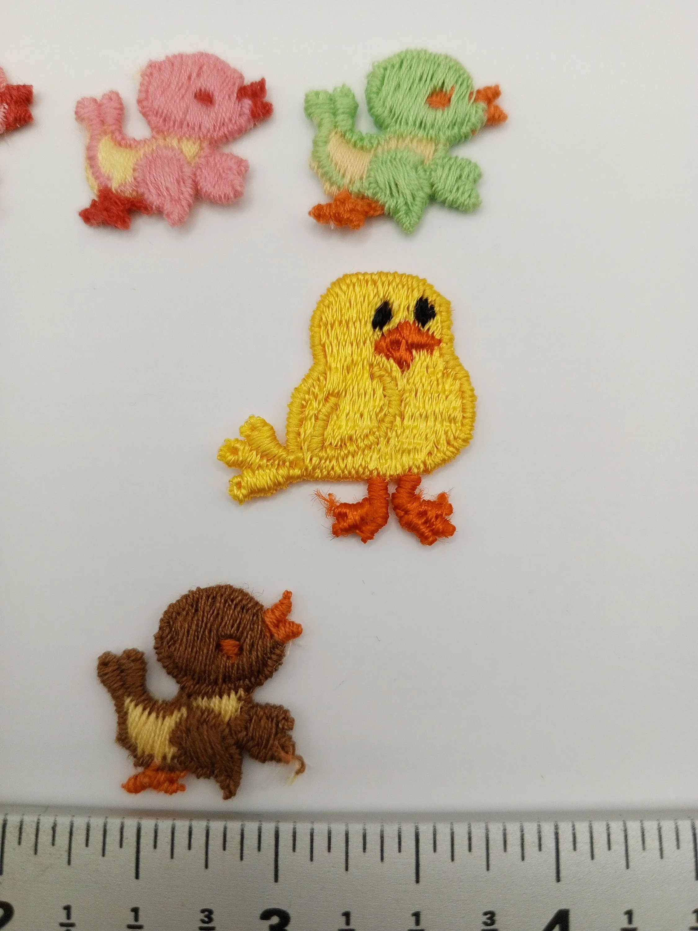 8 pieces VINTAGE Pink Lime Brown BIRDS Yellow CHICK Appliques Cute Decorative Sew on Patches 502