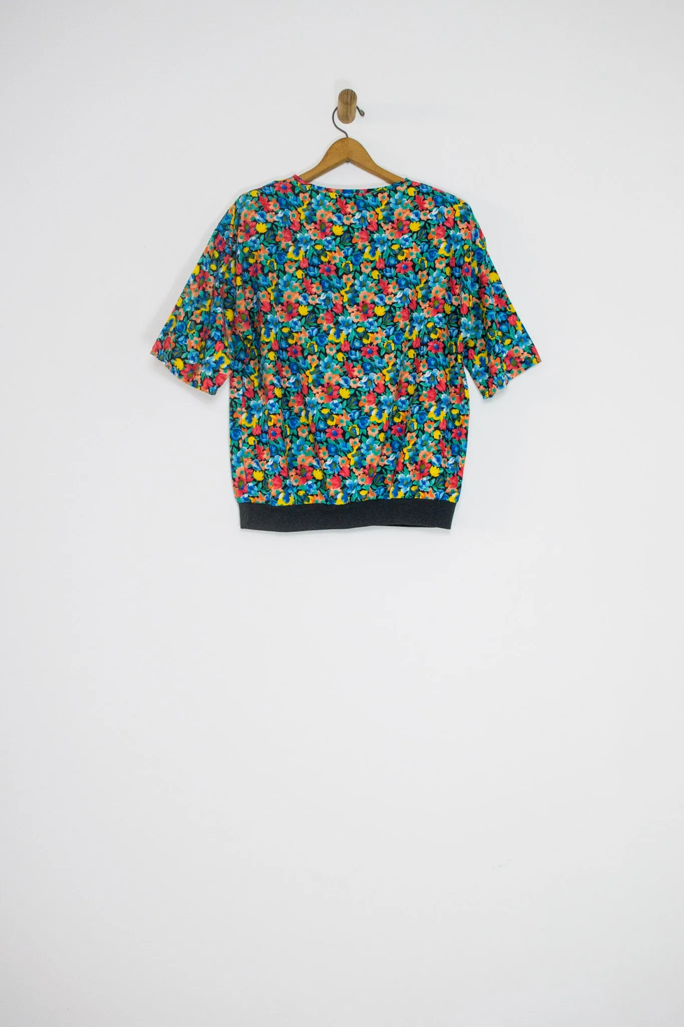 80’s FLORAL TOP / MEDIUM