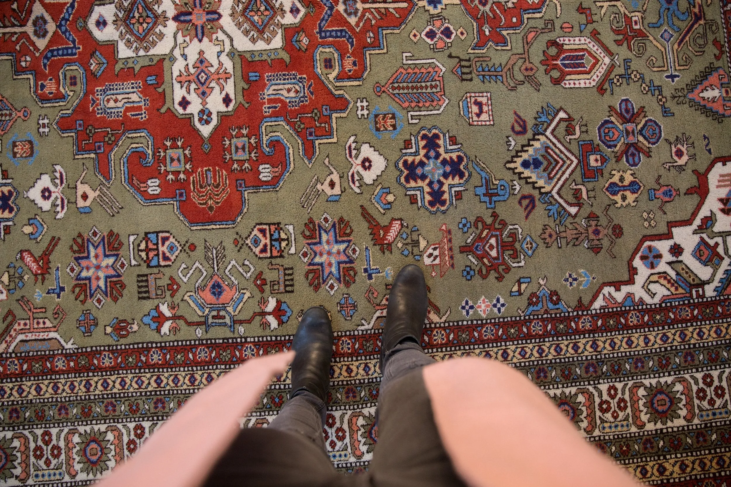 8.5x11.5 Vintage Ardebil Carpet