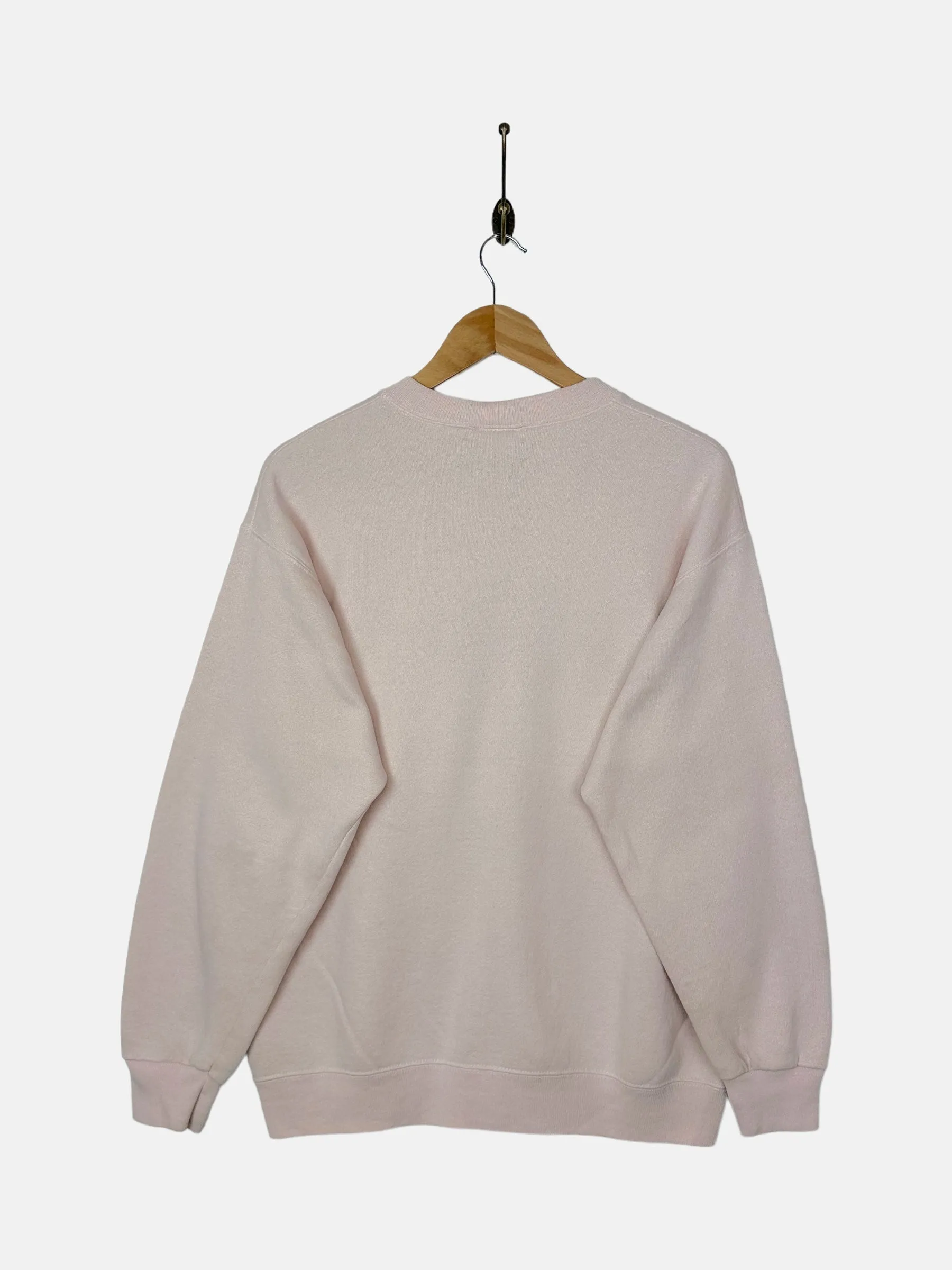 90's Floral USA Made Embroidered Vintage Sweatshirt Size 12