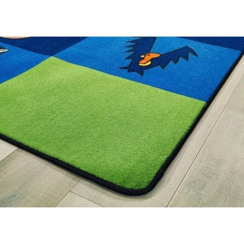 A to Z Animals Classroom Seating Rug