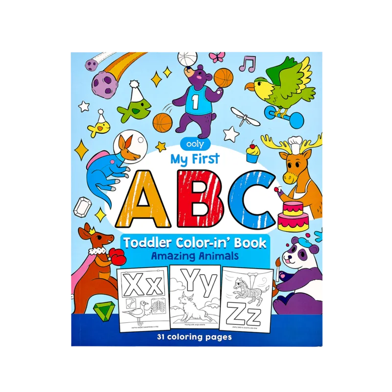 ABC: Amazing Animals Toddler Coloring Book