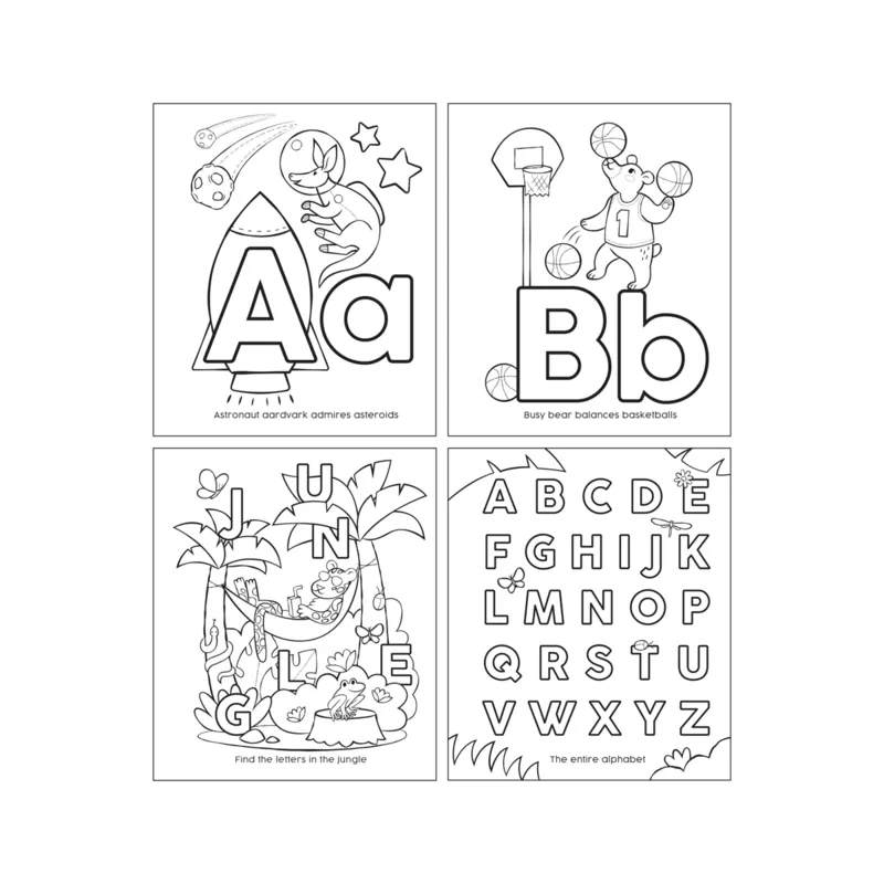 ABC: Amazing Animals Toddler Coloring Book