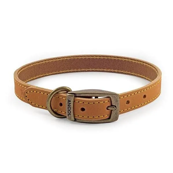 Ancol Timberwolf Leather Dog Collars