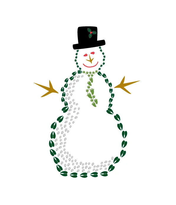 Animal Track Christmas Cards - Multi Pack