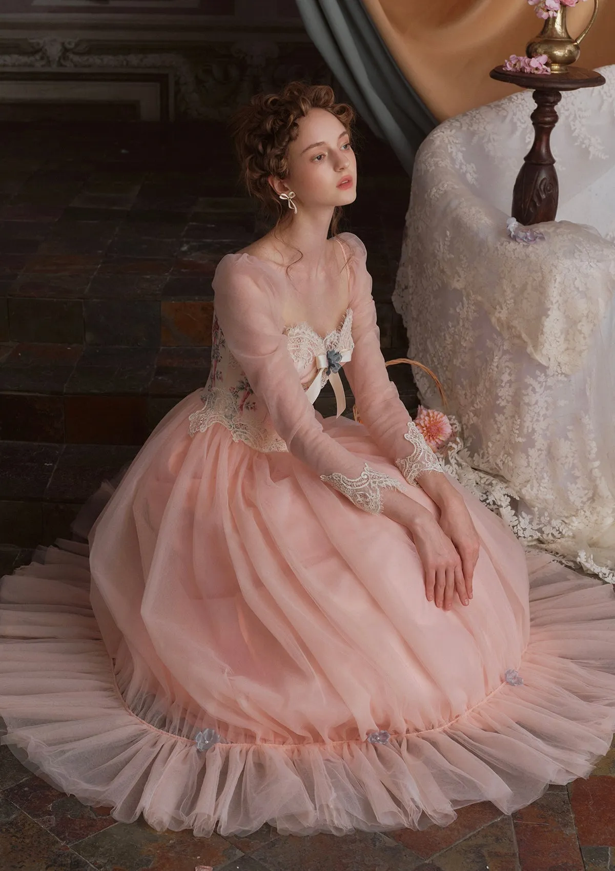 Annalise Long Sleeve Corset Dress