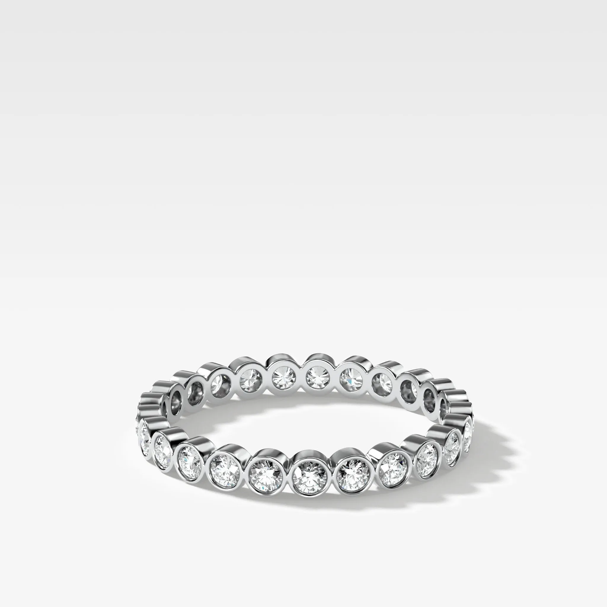 Baby Bezel Eternity Band with Rounds