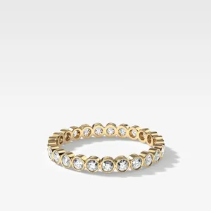 Baby Bezel Eternity Band with Rounds