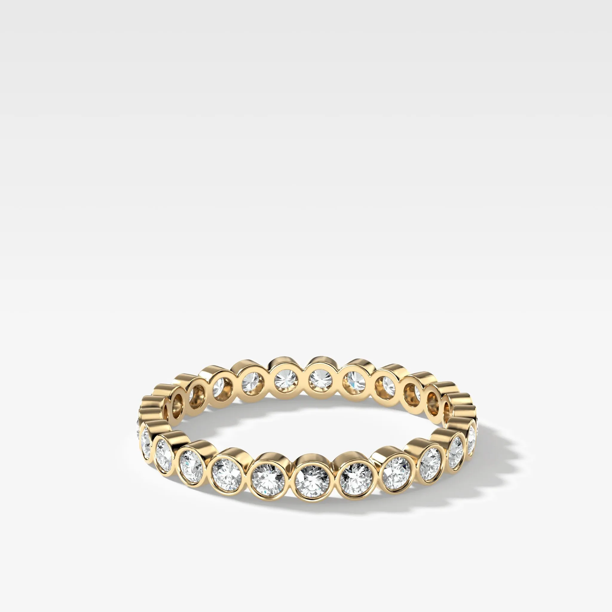 Baby Bezel Eternity Band with Rounds