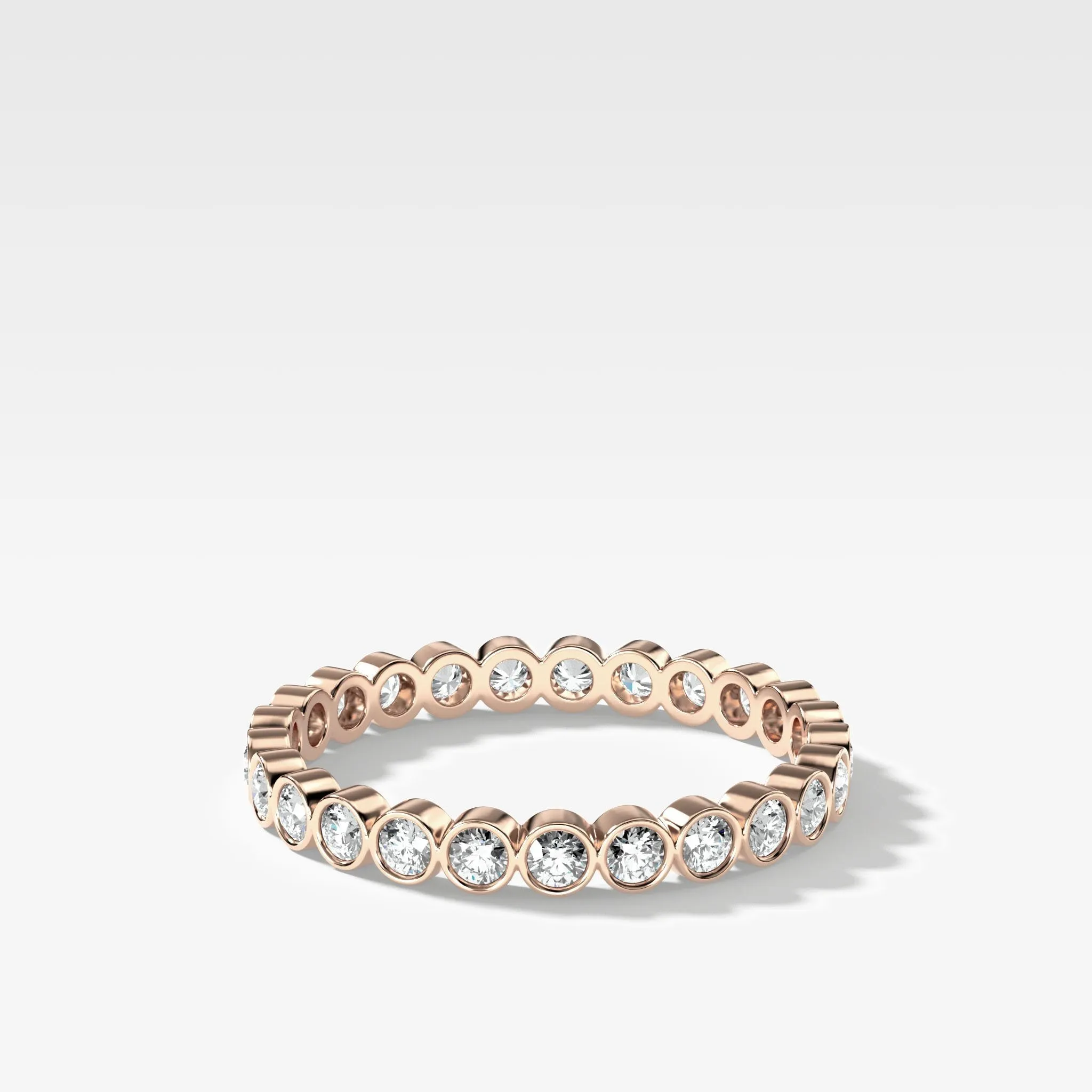 Baby Bezel Eternity Band with Rounds