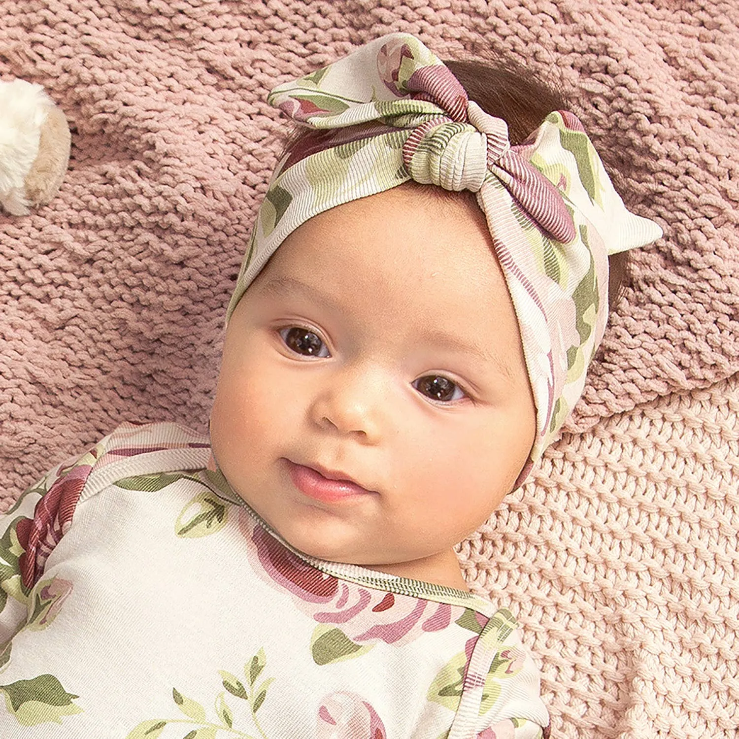 Baby Girl's Rose Cotton Headband