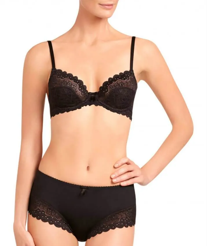 Bendon Yvette Lace Underwire Bra - Black