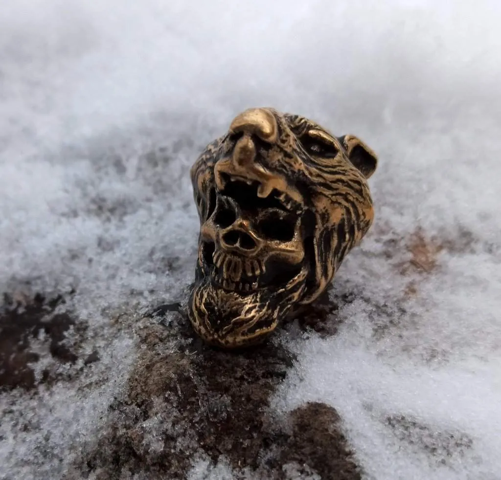 Berserker skull paracord bead