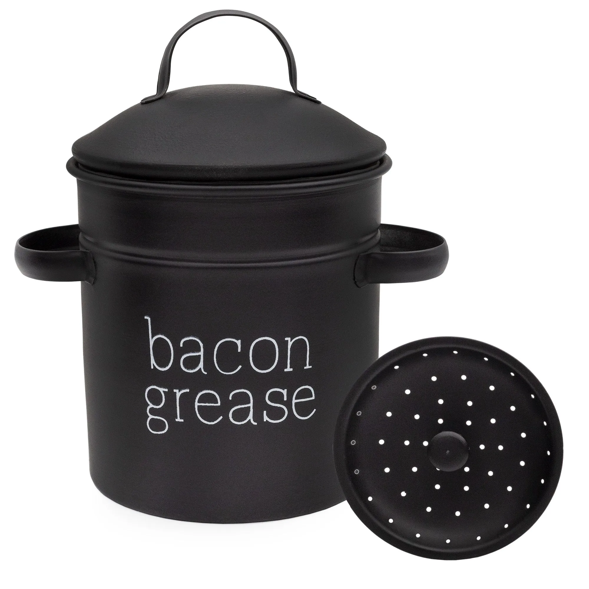 Black Farmhouse Bacon Grease Container (Case of 36)