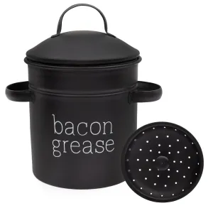 Black Farmhouse Bacon Grease Container (Case of 36)