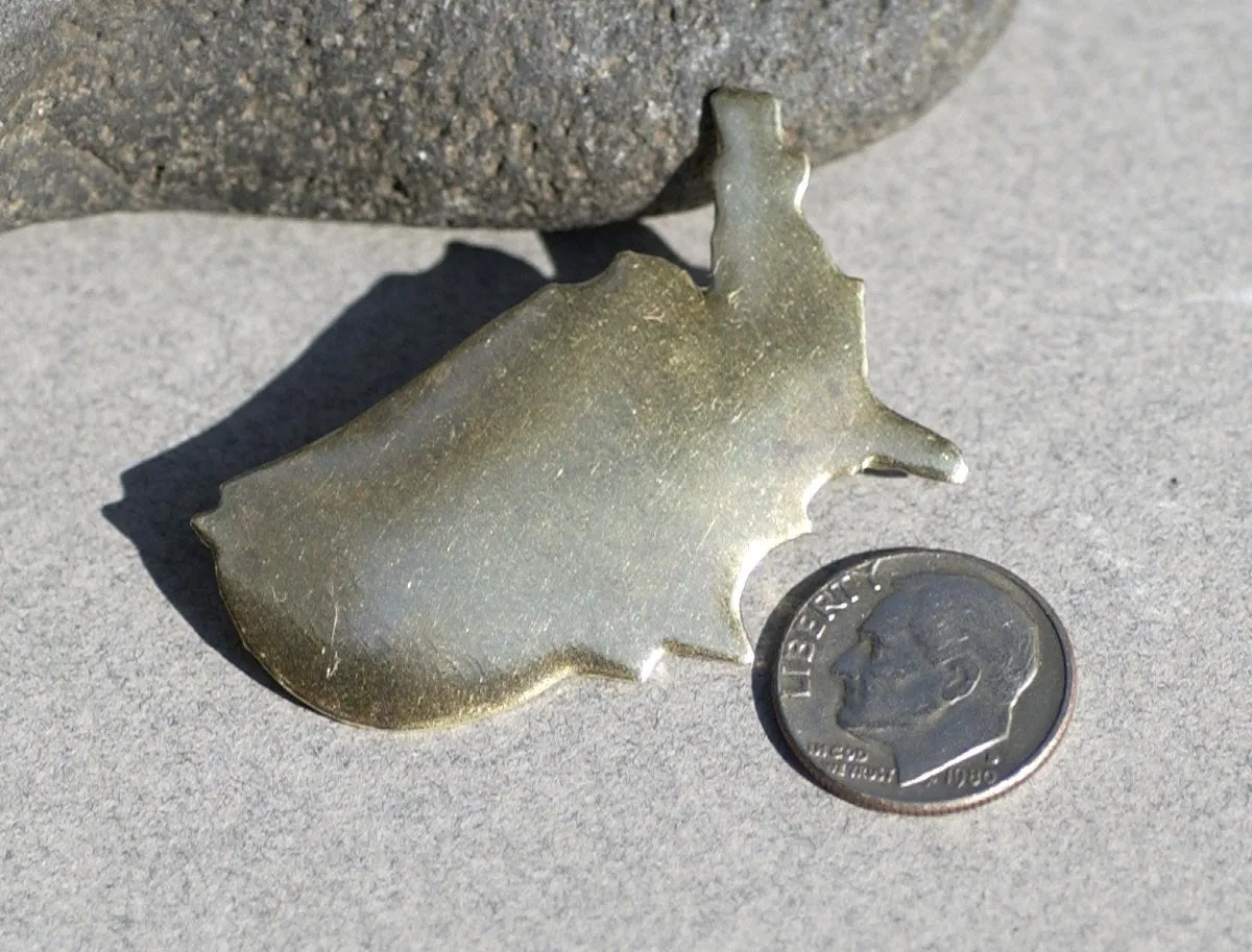Bronze or Nickel Silver United States of America Blanks Cutout for Metalworking Stamping Texturing Blank