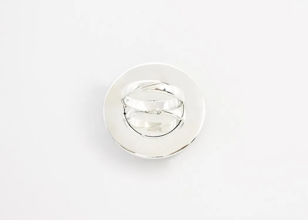 'Chandra aur Nakshatras' (moon god and the stars) round statement ring