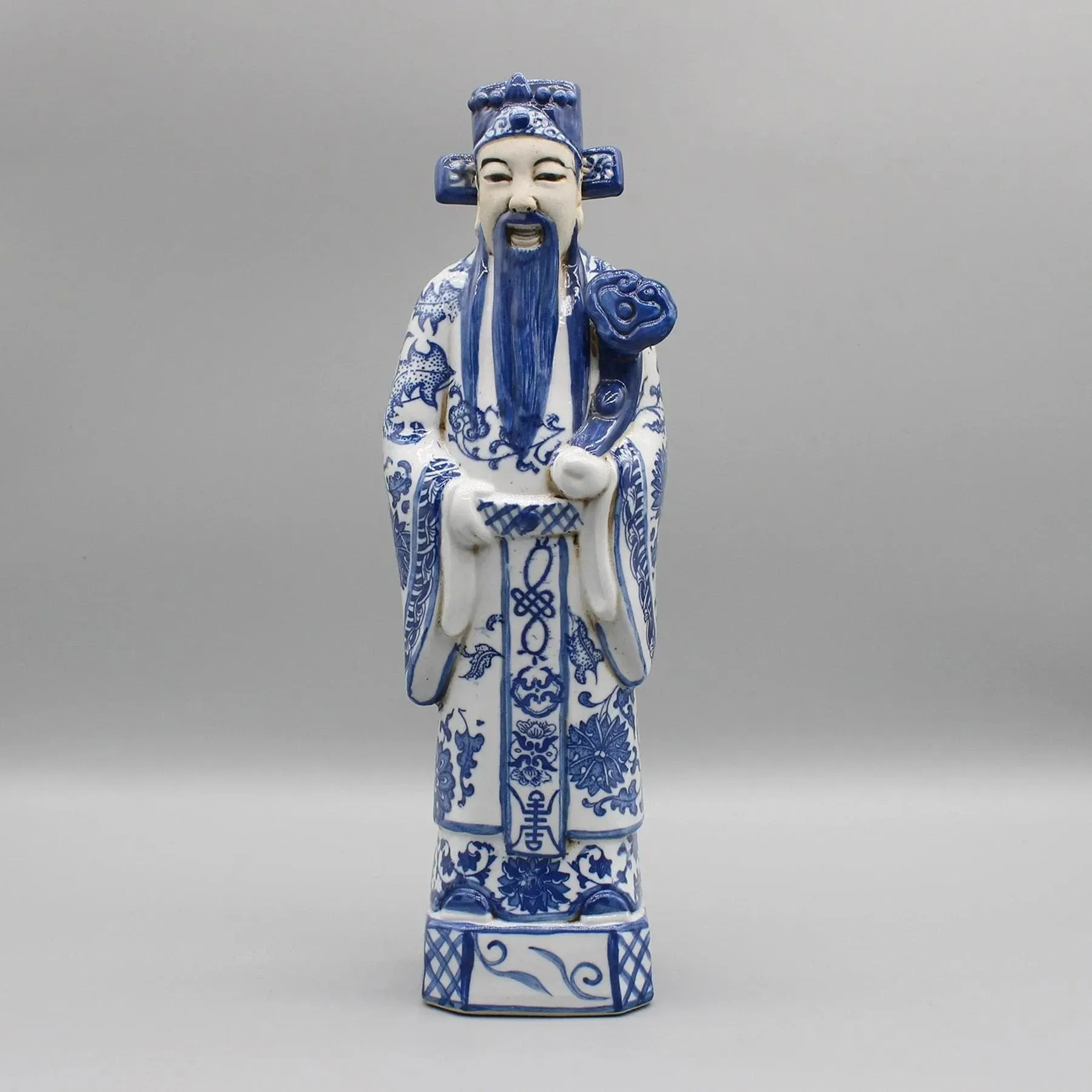 Chinese Gods Hand Painted Ceramic Figurines