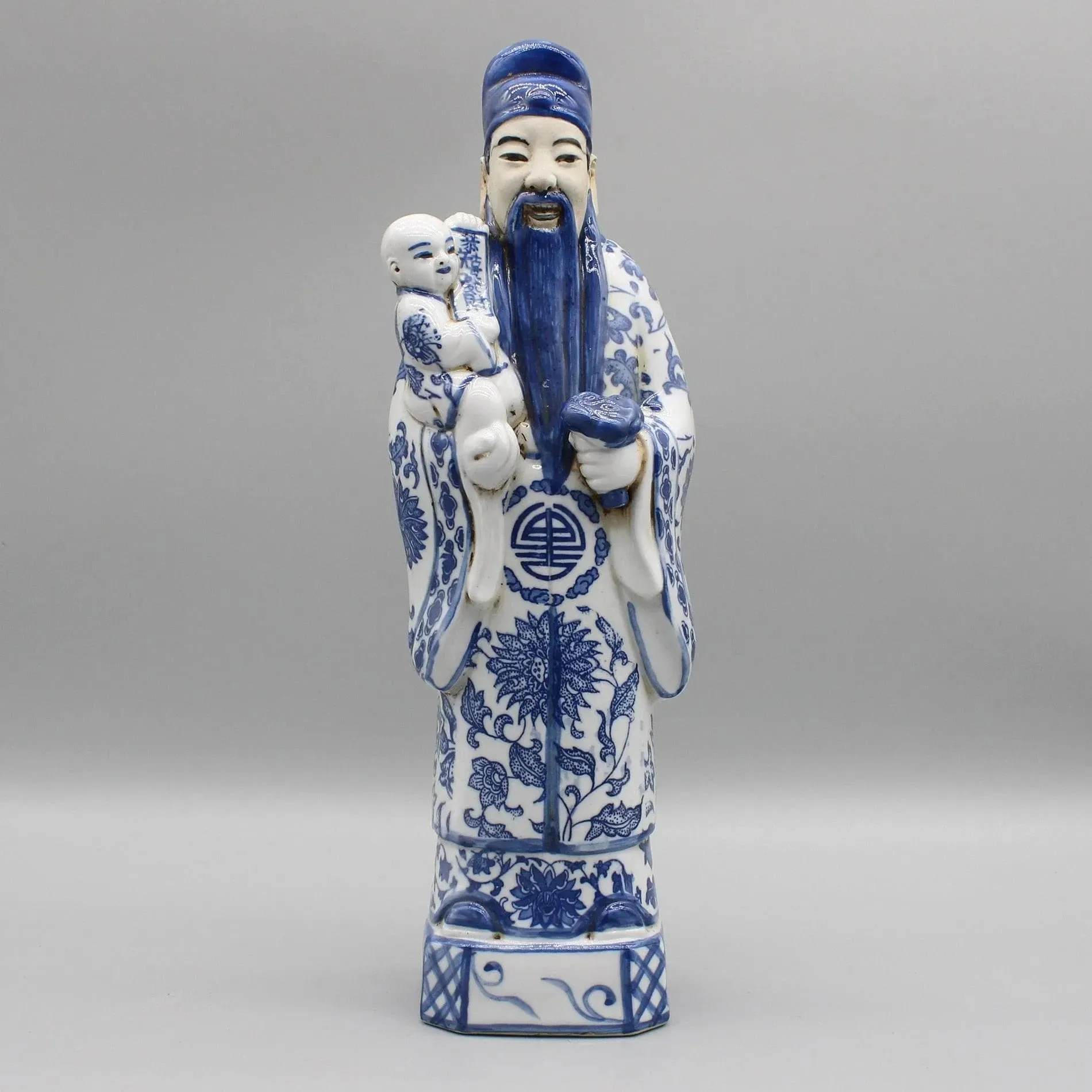 Chinese Gods Hand Painted Ceramic Figurines