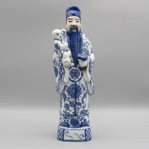 Chinese Gods Hand Painted Ceramic Figurines
