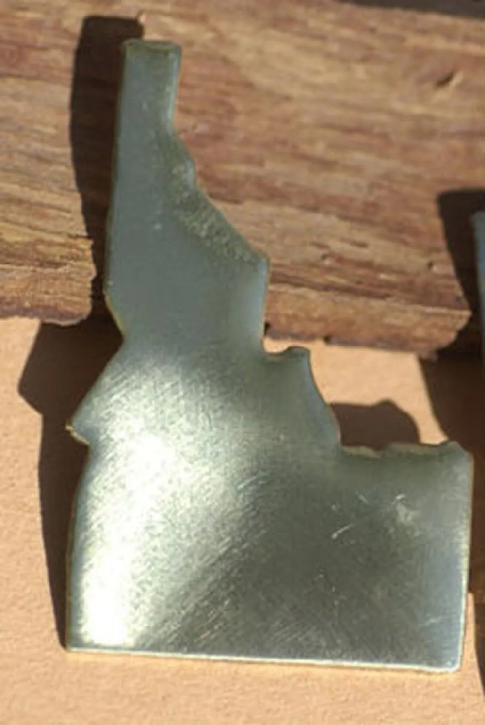 Copper Brass or Bronze Idaho State Blanks Cutout for Enameling Metalworking Stamping Texturing 100% Copper Blank -4 pieces