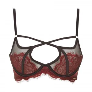 Cordovan/Black - Adelia Bra -