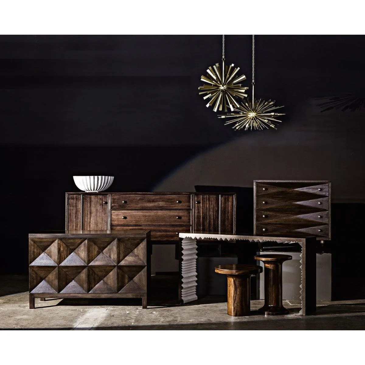 Diamond Chest, Ebony Walnut