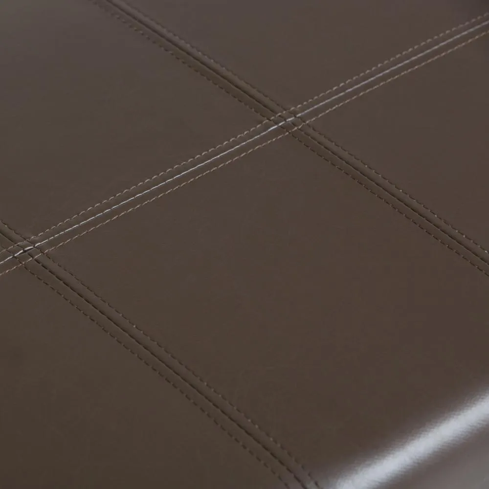 Dover Storage Ottoman in Vegan Leather