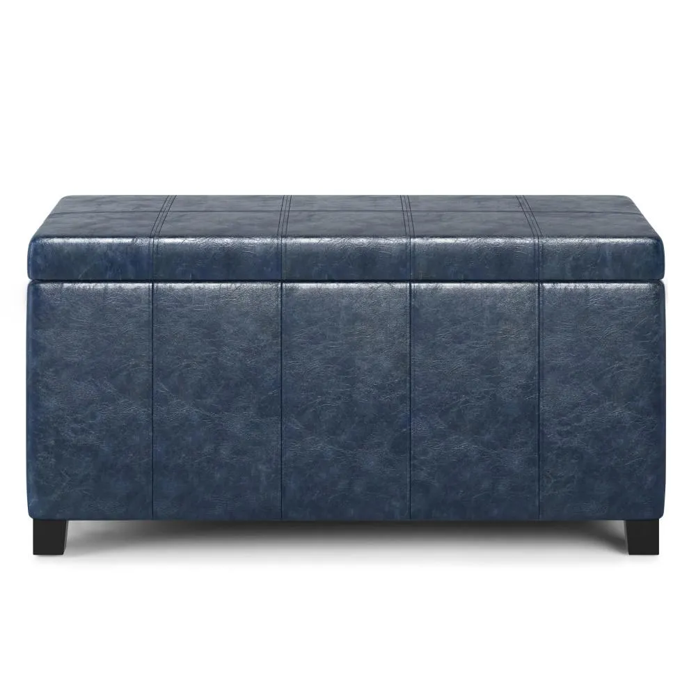 Dover Storage Ottoman in Vegan Leather