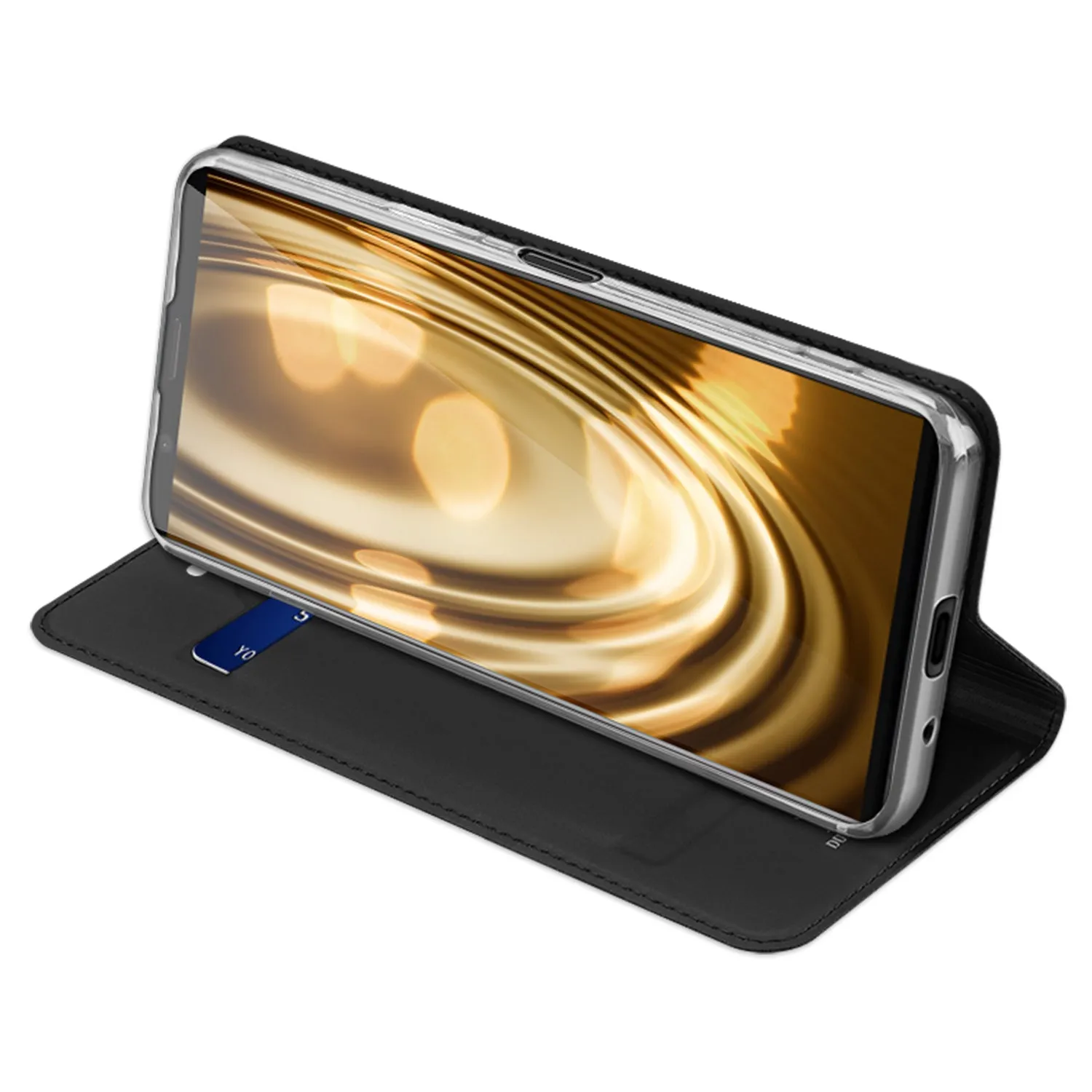 DUX DUCIS For Sony Xperia1 II/Xperia10 II Leather Mobile Phone Cover Magnetic Protective Case Bracket with Cards Slot black_Sony Xperia1 II
