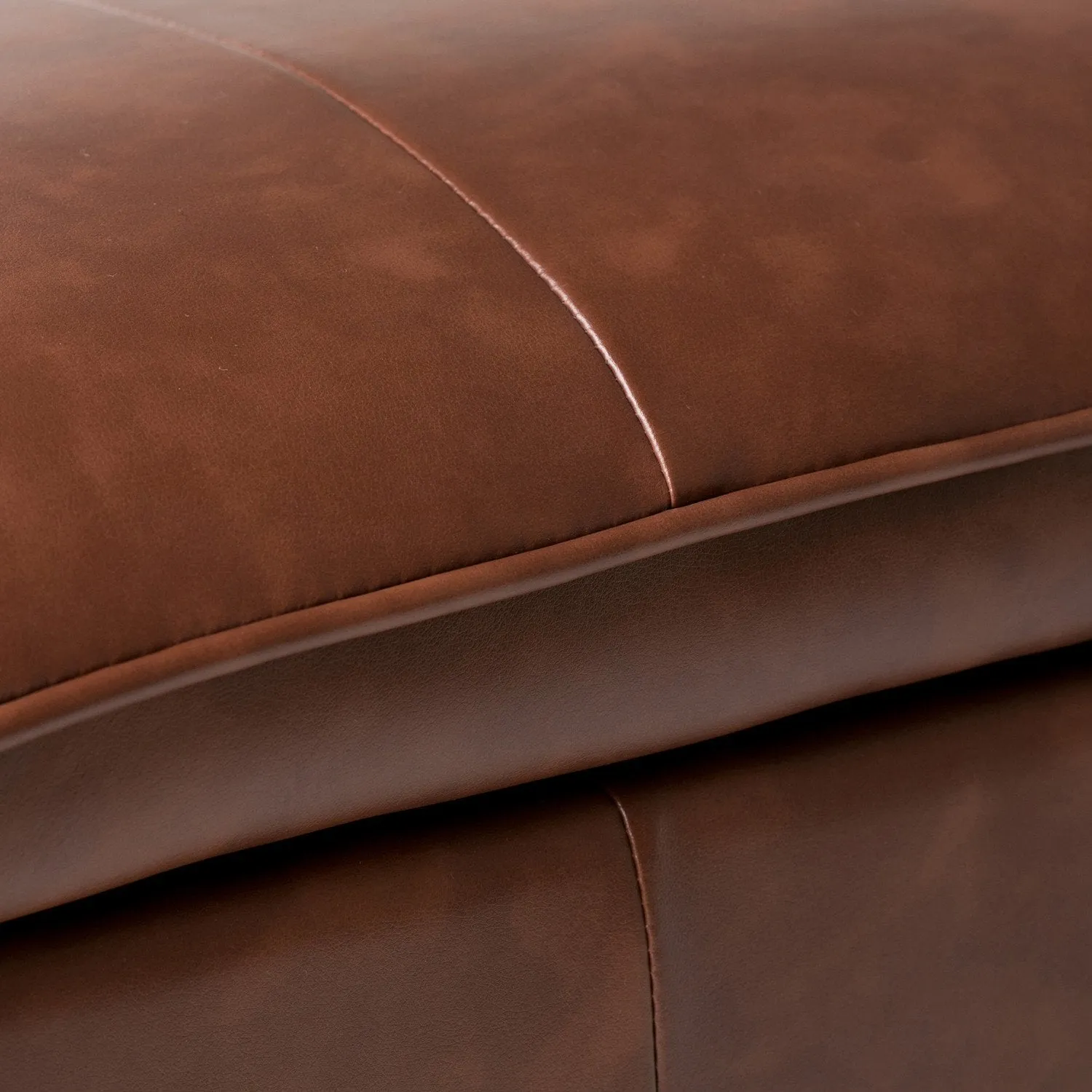 Emily Storage Ottoman in Vegan Leather