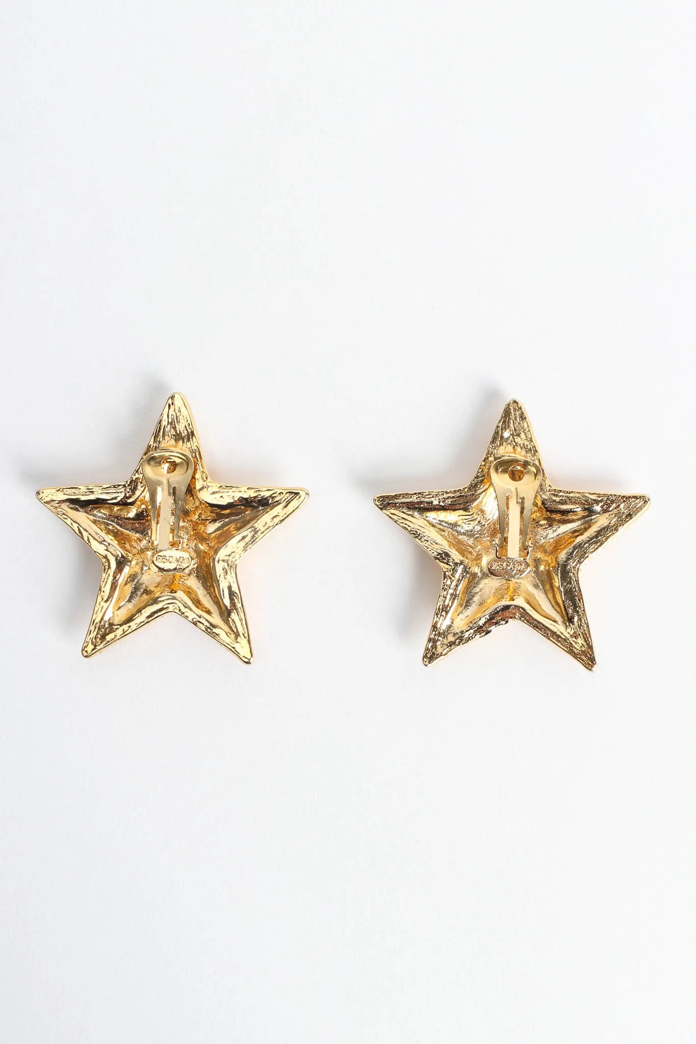 Enamel Star Plate Earrings